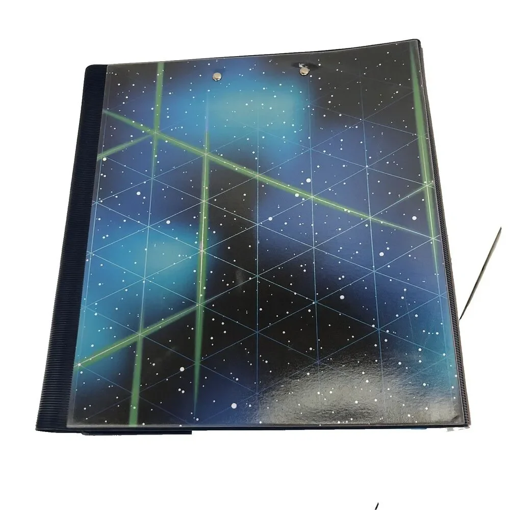 Trapper Keeper Binder OUTER SPACE Retro Geometric Portfolio Collection